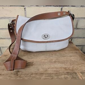 Coach Turn Lock Leather Bag